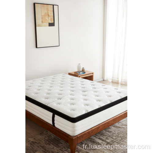 Matelas à ressorts en mousse à mémoire de forme dans une boîte